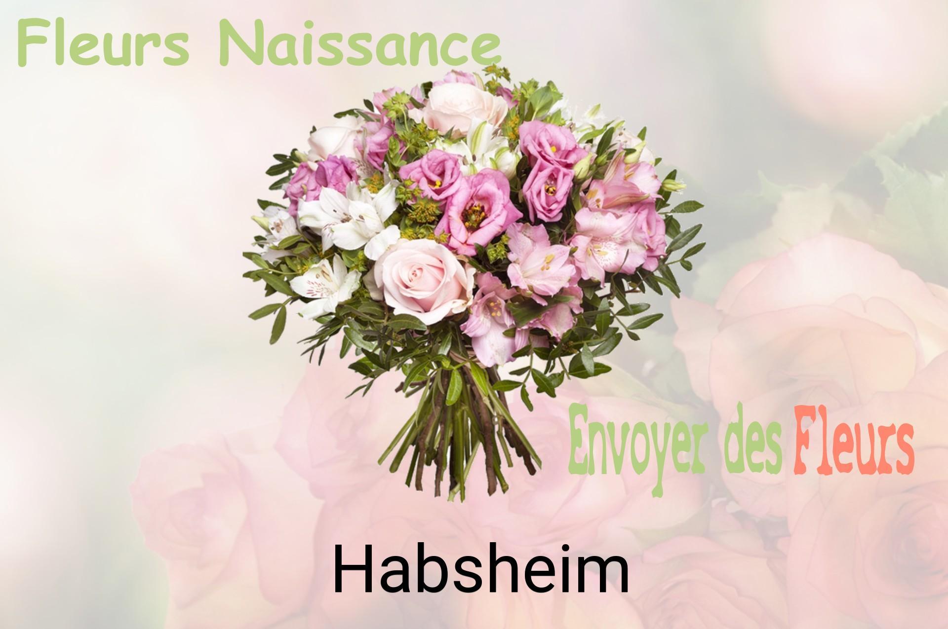 Bouquet de fleurs de naissance livré à Habsheim